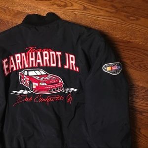 Vtg NASCAR Dale Earnhardt Jr Bud Puffer Jacket